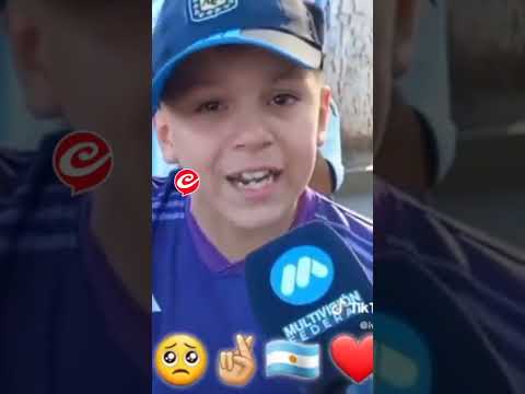 El emocionante video de un nene conmocionado por el triunfo de la selección #argentina #shorts
