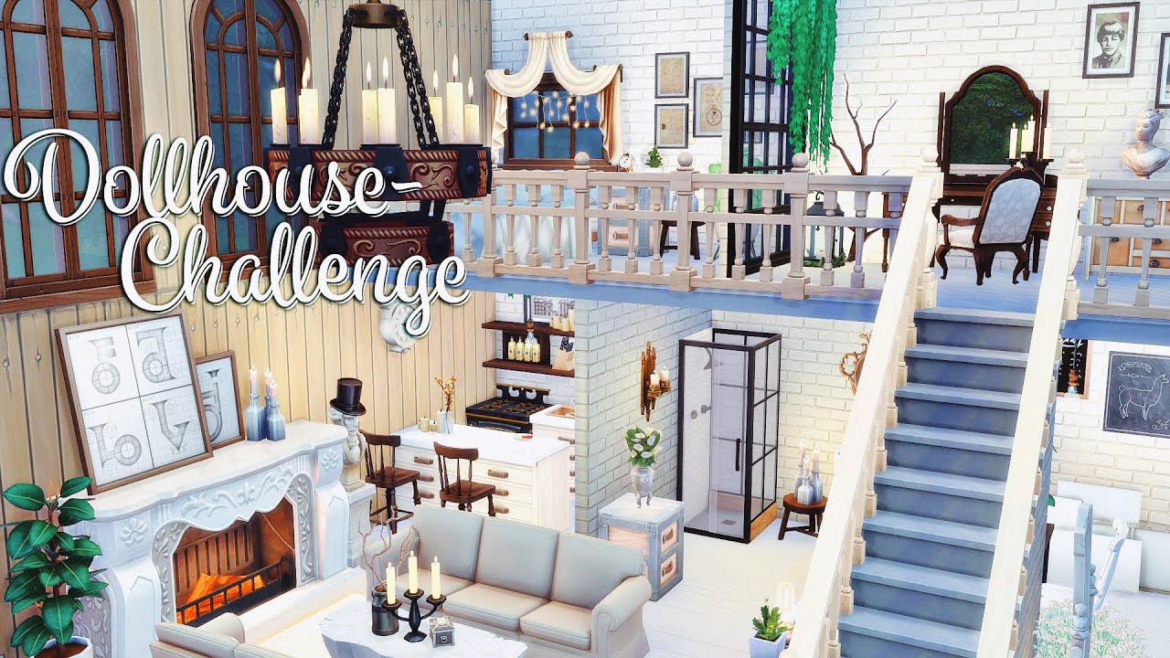 Dollhouse Challenge🕯🌿 The Sims 4 Speedbuild Youtube