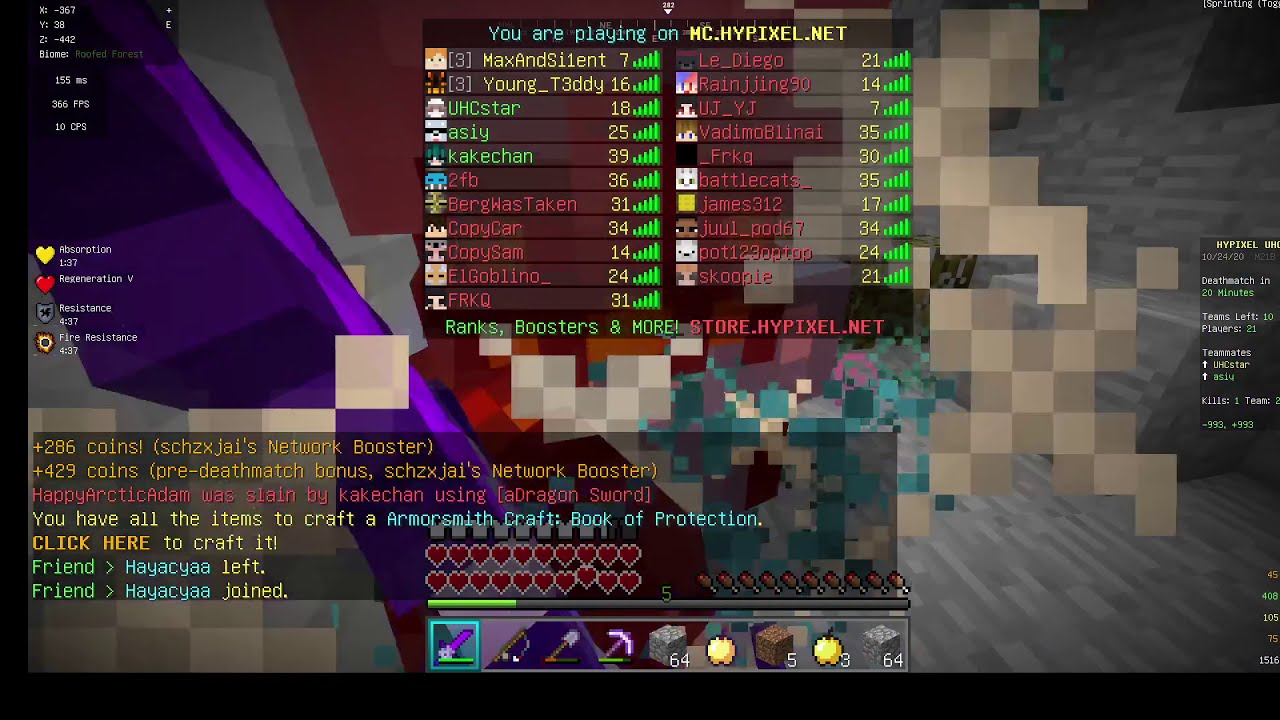 [Minecraft]UHC  NOTCH APPLE 美味しいよ！！