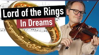 In Dreams From The Lord Of The Rings  Violin Sheet   Movie Theme  Piano Accompaniment