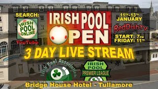 Irish Pool Premier League (2) - LIVE 11th Jan, Bridge House Hotel, Co. Offaly