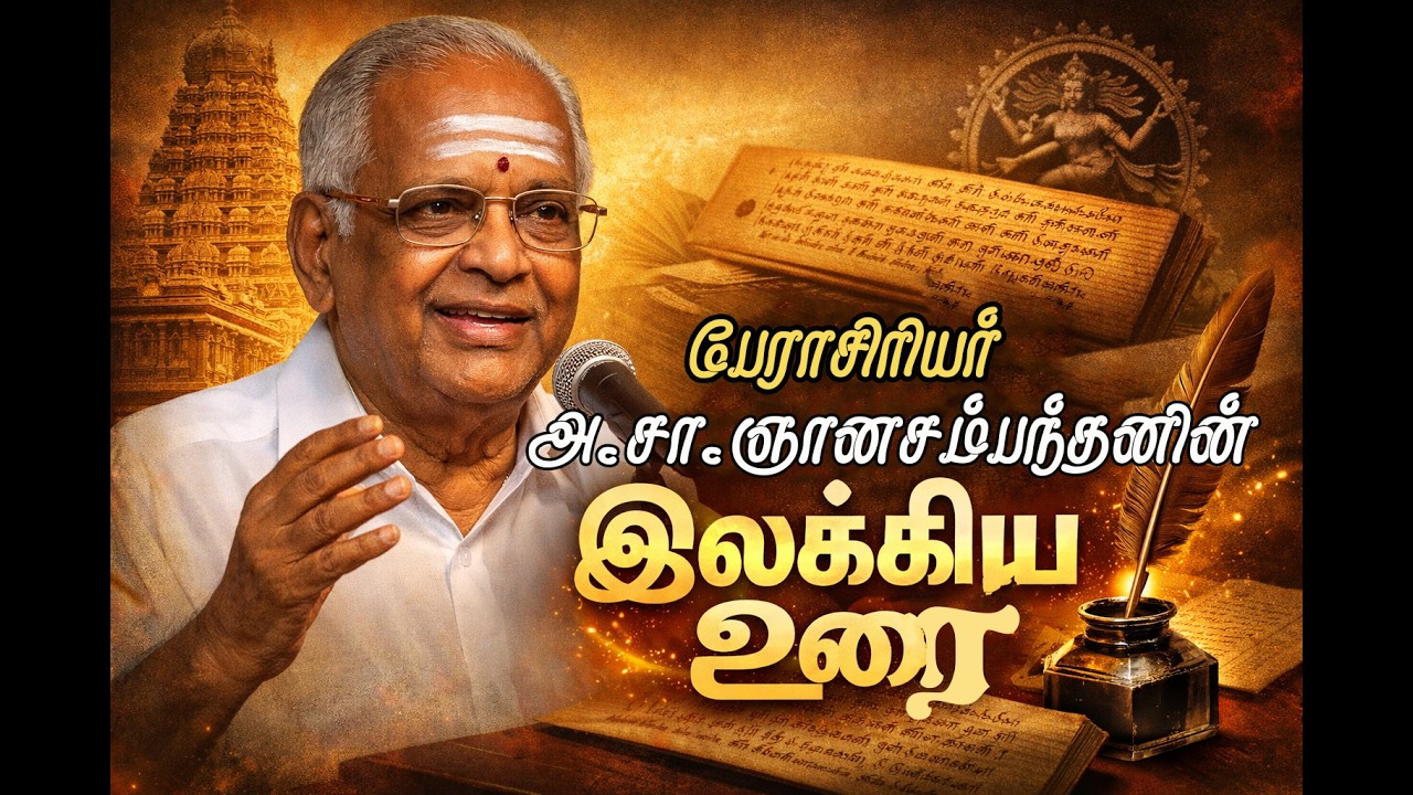 பேராசிரியர் அ.சா.ஞானசம்பந்தனின் இலக்கிய உரை I அரிய பொக்கிஷங்கள்