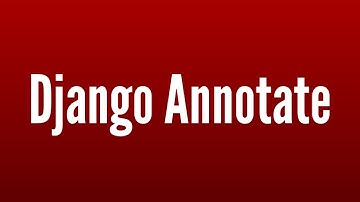 Intro to Django