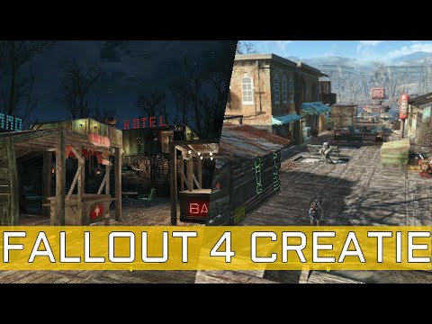 FALLOUT 4 CREATIONS: LITTLE TOWN SETTLEMENT! (EIGEN GEMAAKTE STADJE NEDERLANDS)