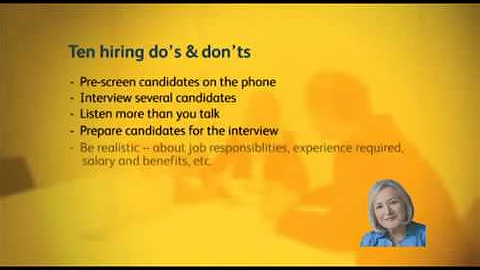 Ten Hiring Do's & Don'ts with Rhonda Abrams
