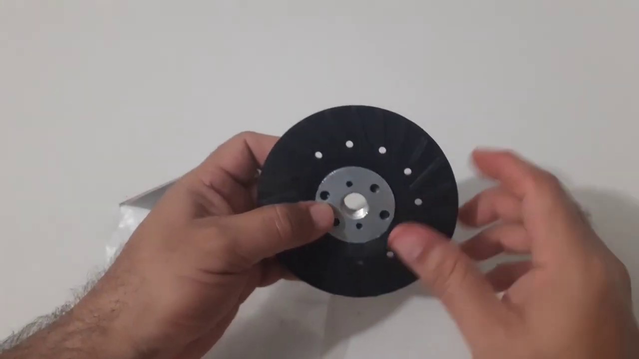 Respaldo para disco de lija - YouTube