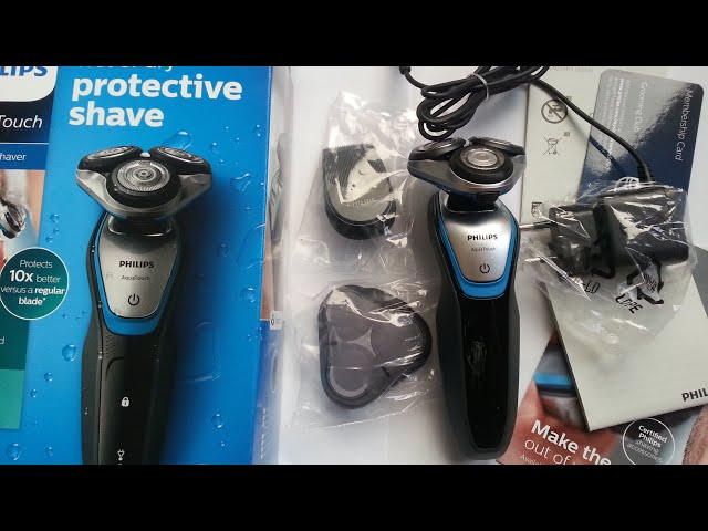 Philips S5400/06 Aqua Touch Electric Shaver with Precision Trimmer - YouTube