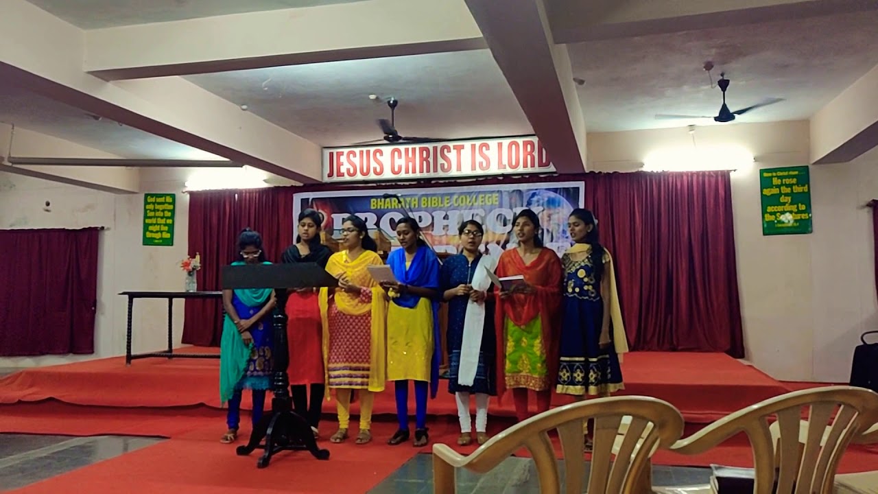 Aye duniya ke logo Choir song by Bharat bible college hyderabad