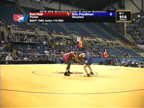 Junior Freestyle 119 pounds - Earl Hall vs. Eric F...