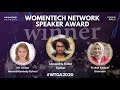 Women in tech speaker of the year award