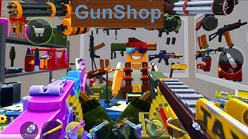 Pixel Combat: Zombie Strike - FN Minimi Cab vs RPD Machine Gun NyanGun Android Gameplay Part 29