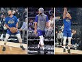 Steph Curry Pulls Up in Jordan 12 Flu Game 🔥 and Warms up in Jordan 14 "Last Shot" Before Tip-Off