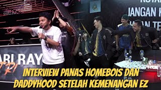 INTERVIEW PANAS HOMEBOIS SETELAH MEMBANTAI TEAM KGE BUATKAN TEAM KGE.....