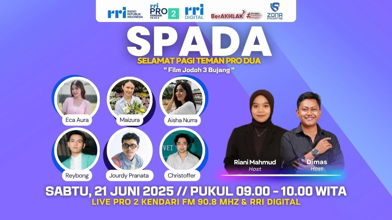 SPADA 21 JUNI 2025 - PEMERAN FILM JODOH 3 BUJANG