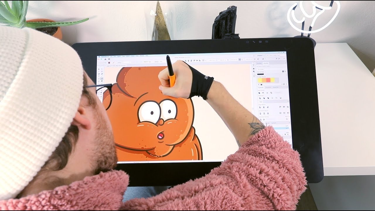 💩💩😆Character Illustration Time lapse - YouTube