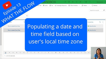 Populating a date and time field based on a user