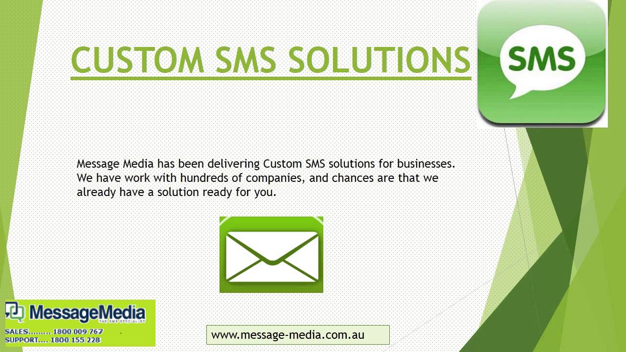 Message Media: The Custom SMS Whiz - YouTube