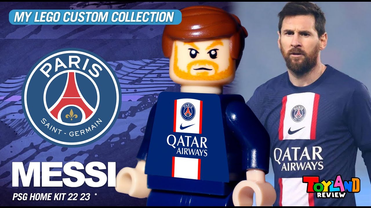 LEO MESSI custom personnage minifig LEGO city Football paris PSG #L003