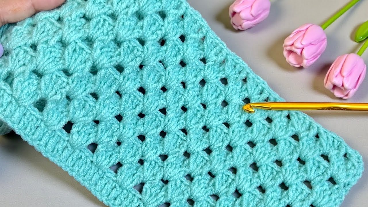 Красивый узор для вязания крючком детского одеяла… Пошаговый урок по вязанию крючком, БЕСПЛАТНАЯ ...