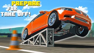 Car rollover test using a ramp | BeamNG Drive