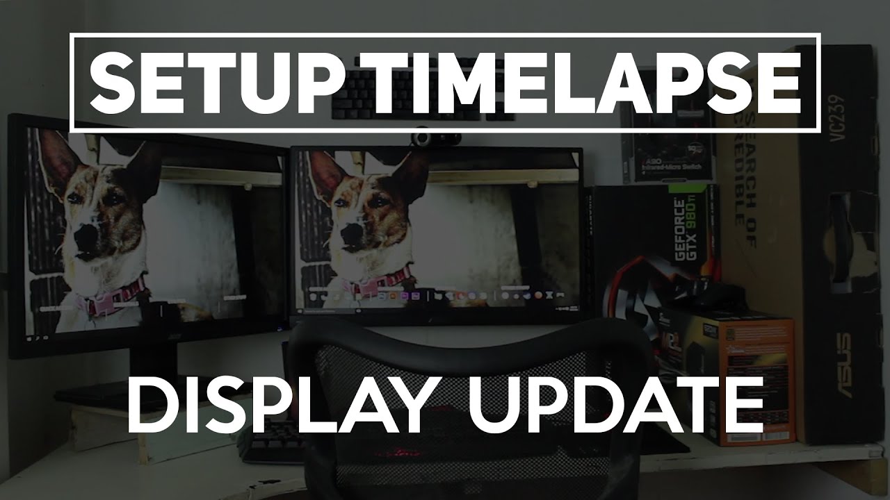 Timelapse: Installing My Second Monitor - YouTube