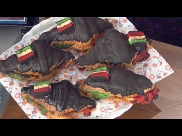 Foodie Friday Rainbow Cookie Croissant