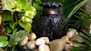 Beautiful Balcony Fountain ll easy & simple || How to make? || my lil garden ll