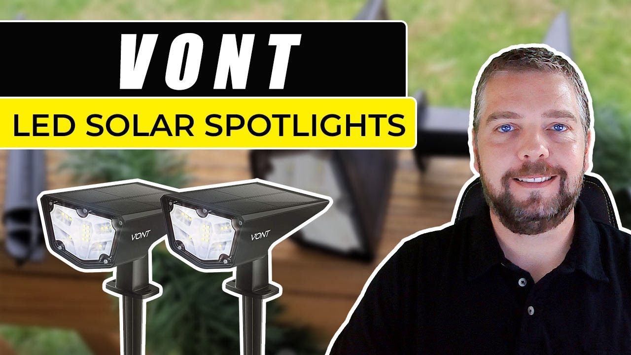 Vont LED Outdoor Solar Lights Review Vont 2Pack Solar Spot Light