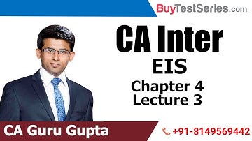 CA Inter EIS Chapter 4 Lecture 3 by CA Guru Gupta