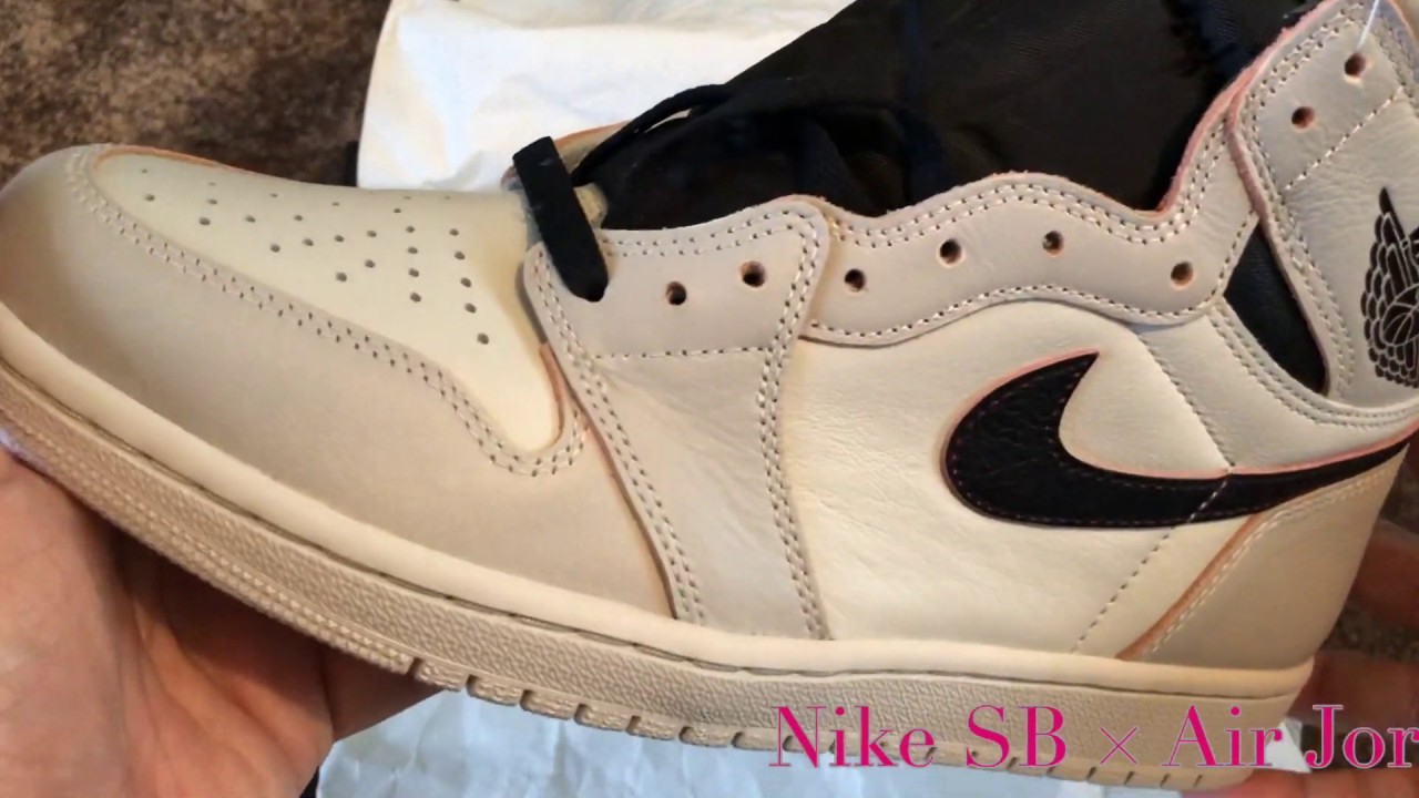 Nike SB × Air Jordan 1 Light Bone 買ったー😊😊😊