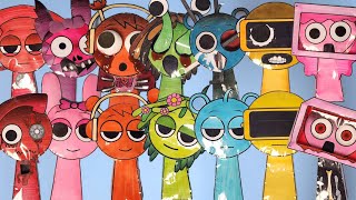 Paper Diy Incredibox Sprunki Tele Pinki Oren Vineria Sky Garnold Lily Phase 1 Phase 2 Dolls Help