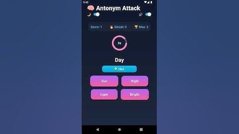React Native Mobile Game #antonyms #reactnative #games #gaming #gamer #mobilegame #game #gameshorts