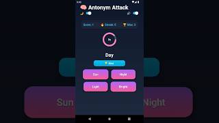 React Native Mobile Game #antonyms #reactnative #games #gaming #gamer #mobilegame #game #gameshorts
