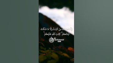 ماهر المعيقلي - سورة النساء ( برواية حفص عن عاصم ) الأية 24