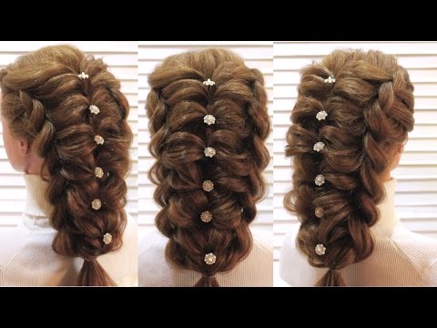 Прическа на выпускной. Воздушное плетение. Prom hairstyle Прическа на выпускной. Воздушное плетение. Prom hairstyle