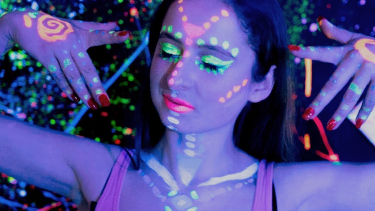 UV NEON ASMR – Hand Sounds 👐 Artsy ASMR 👐