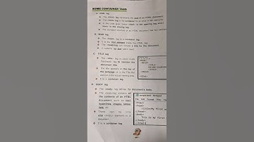 some containers tag in HTML #tags #html #html5 #htmltutorial #computer #cs