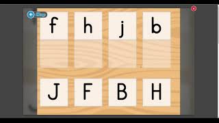 Match Letters A-L Kindergarten Educational Games - Matching lowercase and uppercase letters