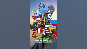 Map of europe in 1992 #europe #mapper #mapping #map #viral #edit #flag #memes #history #short