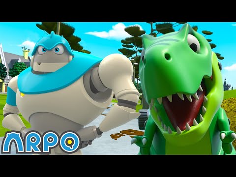 Dino Daniel Wreaks Havoc! 🦕 | ARPO | Moonbug Kids - Funny Cartoons & Animation