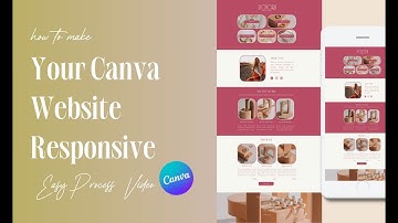 How to Make Your Canva Website Responsive ✦ #processvideo
