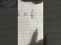 How to write #cursive simple letters 😎😎😎🤓