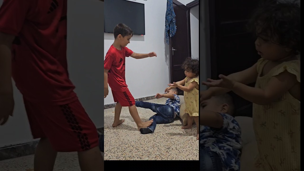 آدم وغيث عم يتخانقوا😱#هبوش #فاميلي #بلال #آدم #haboshfamily