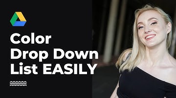 How to Make Drop Down in Google Sheets with Color EASILY