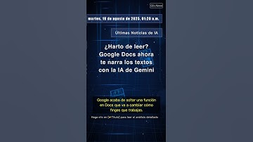 🧐👉 ¿Harto de leer? Google Docs ahora te narra los textos con la IA de Gemini #QixNewsAI