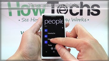How to Delete a Contact on Nokia Lumia 800
