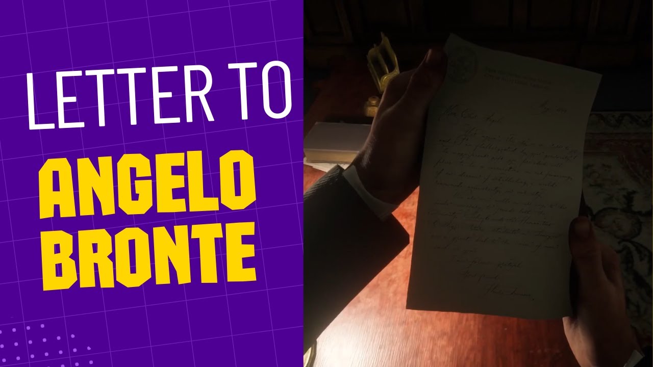 Letters In Rdr Angelo Bronte's SECRET Letter - Red Dead Redemption II - YouTube