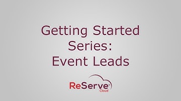Getting Started:  Event Leads
