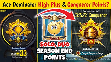 HOW TO GET HIGH PLUS🔥ACE DOMINATOR TO CONQUEROR POINTS? | How Many Points To Reach Conqueror in Bgmi