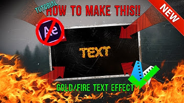How to Make a Saber Text Gold or Fire Effect in Sony Vegas Pro // Editing Tutorial